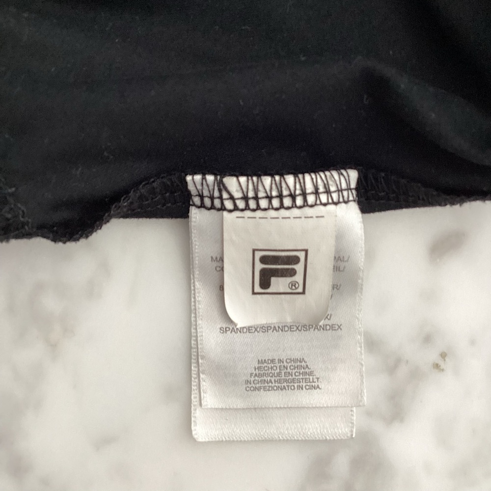 Fila Black Tank With Ruffled Front and Racer Back - Picture 7 of 9